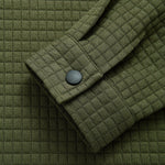 Quilted Waffle Jacquard Overshirt