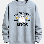 Beer Ghost Print Relax Fit Sweatshirt
