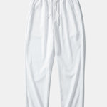 Geometry Rhombus Jacquard Button Up Shirt & Crinkle Textured Straight Leg Pants