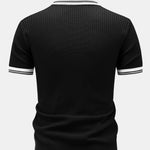 Contrast Trim Knit Polo Shirt