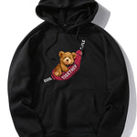 Shoulder Bag Bear Print Hoodie