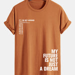 Regular Fit Positive Slogan Print Cotton T-Shirt
