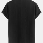 Twist Jacquard Arc Hem T-Shirt