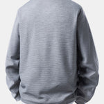 2 In 1 Long Sleeved Crew Neck Waffle T-Shirt