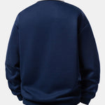 Relax Fit Contrast Corduroy Polo Collar Sweatshirt & Straight Leg Corduroy Pants