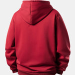 Zipper Bear Print Teddy Lined Hoodie