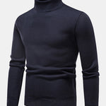 Faux Fur Lined Turtleneck Sweater