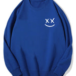 Smiley Print Cotton Sweatshirt