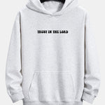 Trust In The Lord Print Relax Fit Hoodie