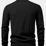 Checkerboard Textured Turtle Neck Sweater