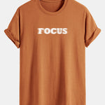 Regular Fit Vague Focus Print Cotton T-Shirt