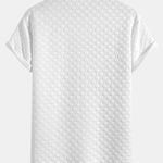 Checkerboard Jacquard  Arc Hem T-Shirt & Checkerboard Jacquard Shorts