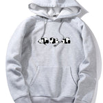 Rolling Panda Print Hoodie