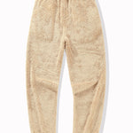 Bear Embroidered Patch Teddy Hoodie & Teddy Jogger Pants