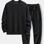 Basic Relax Fit Crew Neck Sweatshirt & Jogging Pants