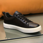 Enrique Woven Leather Sneakers
