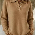 Olivia | Knitted Polo Sweater