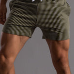 3 Pieces Striped Jersey 3" Shorts
