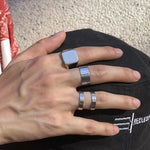 Simple and versatile fashion ring 4Pcs/set