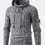 Horn Button Hooded Sweater