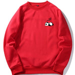 Lazy Panda Print Raglan Sleeve Sweatshirt