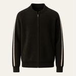Havren Cashmere Zip Knit Black
