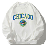 Chicagp Print Relaxed Sweatshirt