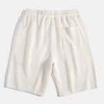 Short Sleeved Waffle V-neck Polo & Drawstring Knitted Waffle Shorts