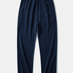 Long Sleeve Waffle Mock Neck T-Shirt & Drawstring Knitted Waffle Pants