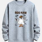 BOO HAW Cowboy Ghost Print Relax Fit Sweatshirt