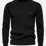 Geometry Jacquard Crewneck Sweater