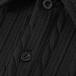 Relax Fit Twisted Jacquard Polo Sweatshirt