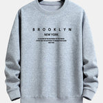 NY Brooklyn Print Relax Fit Sweatshirt