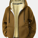 Teddy Lined Zipper Hoodie