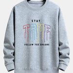 Stay True Print Relax Fit Sweatshirt