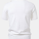 Stripe Knit Zip Up Polo Shirt & Slim Fit Tapered Trousers