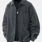 Relax Fit Button Up Corduroy Shirt