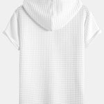 Kangaroo Pocket Waffle Hooded T-Shirt & Shorts