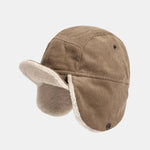 Retro Earflaps Corduroy Baseball Cap