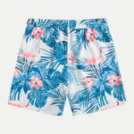 Flamingo Tropical Print Button Up Shirt & Shorts