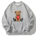 New York Bear Print Relaxed Sweatshirt