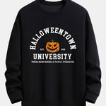Halloweentown Pumpkin Print Relaxed Sweatshirt