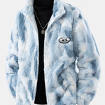 Faux Fur Zip-Up Jacket