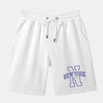 New York Print Mid Length Shorts