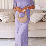Margovil Crewneck Hollow Out Maxi Vacation Dress with Detachable Liner