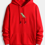 Cute Cartoon Dinosaur Print Cotton Hoodie