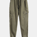 Camouflage Dissolving Bear Print Relax Fit Sweatshirt & Chino Cargo Jogger Pants