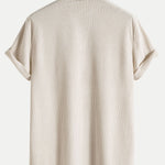 Short Sleeve Corduroy Polo Shirt
