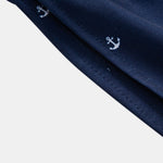 Regular Fit Anchor Print Cotton T-Shirt & Anchor Print Drawstring Swim Shorts