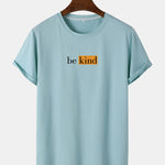 Be Kind Character Print Arc Hem T-Shirt